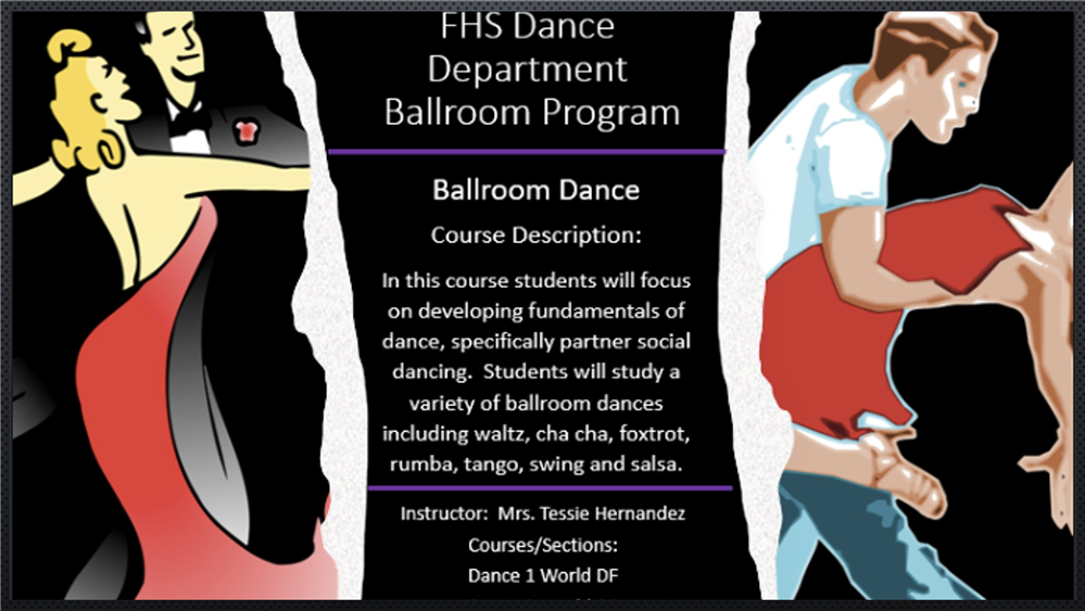 Dance Department Ballroom Program 